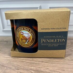 Pendleton Coffee Tea Mug 18oz Navy Grand Canyon National Park Blanket Ceramic